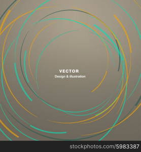 Vector abstract lines on a colored background.. Vector abstract lines on a colored background