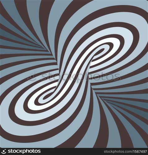 Vector abstract lines pattern. Waves background with distortion effect. Optical illusion.. Waves background with distortion effect.