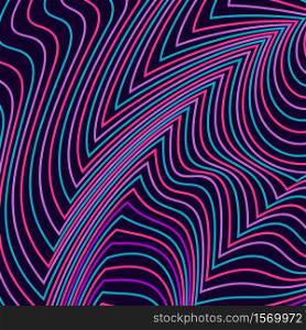 Vector abstract lines pattern. Waves background with distortion effect. Optical illusion.. Vector abstract waves lines background