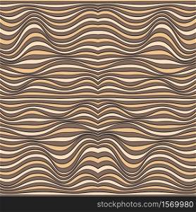 Vector abstract lines pattern. Waves background with distortion effect. Optical illusion.. Vector abstract waves lines background