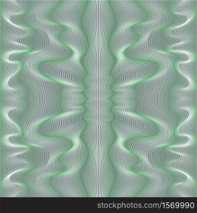 Vector abstract lines pattern. Waves background with distortion effect. Optical illusion. Vector abstract waves lines background