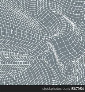 Vector abstract lines pattern. Waves background with distortion effect. Optical illusion.. Vector abstract lines pattern. Waves background