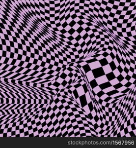 Vector abstract lines pattern. Waves background with distortion effect. Optical illusion.. Vector abstract lines pattern. Waves background