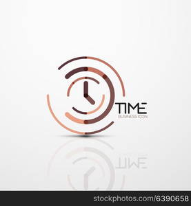 Vector abstract logo idea, time concept or clock business icon. Vector abstract logo idea, time concept or clock business icon. Creative logotype design template