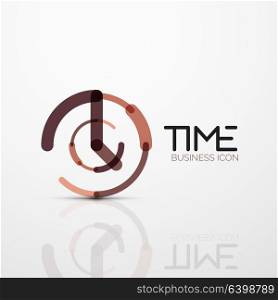 Vector abstract logo idea, time concept or clock business icon. Vector abstract logo idea, time concept or clock business icon. Creative logotype design template