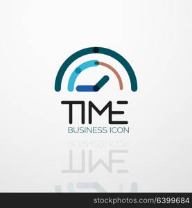 Vector abstract logo idea, time concept or clock business icon. Vector abstract logo idea, time concept or clock business icon. Creative logotype design template