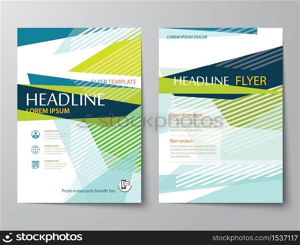 vector abstract low polygon templates for flyer brochure flat design
