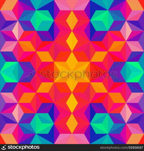 Vector Abstract Modern Psychedelic Pattern