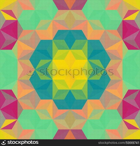 Vector Abstract Modern Psychedelic Pattern