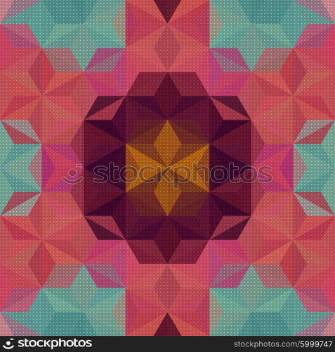 Vector Abstract Modern Psychedelic Pattern