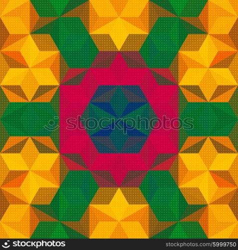 Vector Abstract Modern Psychedelic Pattern