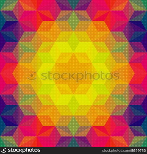 Vector Abstract Modern Psychedelic Pattern
