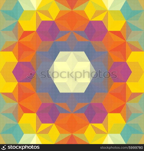 Vector Abstract Modern Psychedelic Pattern