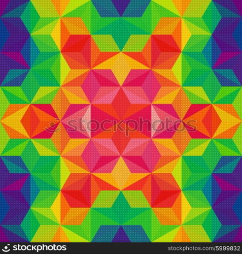 Vector Abstract Modern Psychedelic Pattern