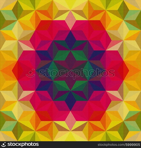 Vector Abstract Modern Psychedelic Pattern
