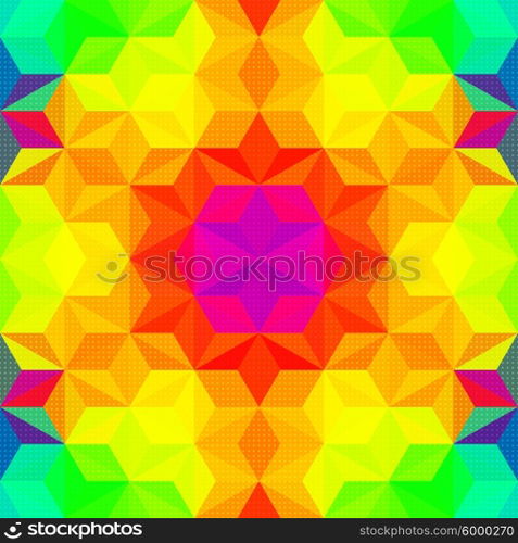 Vector Abstract Modern Psychedelic Pattern