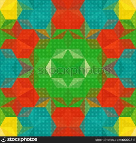 Vector Abstract Modern Psychedelic Pattern