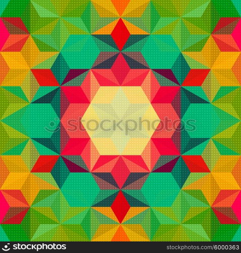 Vector Abstract Modern Psychedelic Pattern