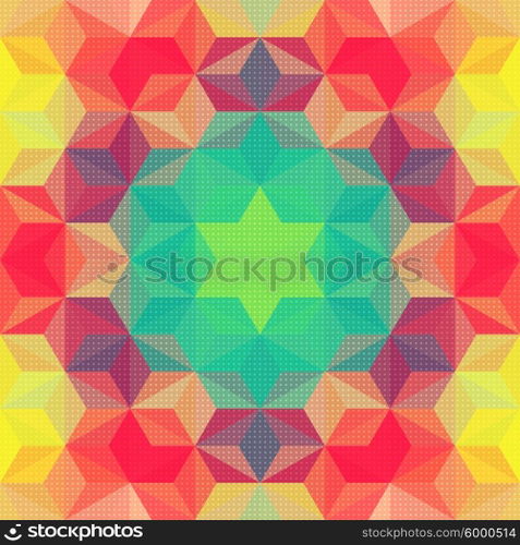 Vector Abstract Modern Psychedelic Pattern