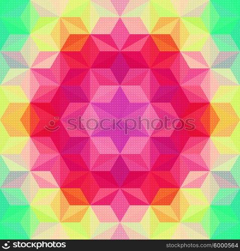 Vector Abstract Modern Psychedelic Pattern