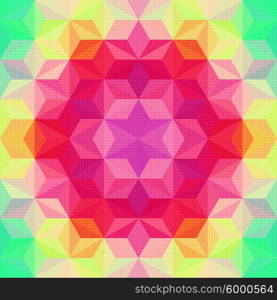 Vector Abstract Modern Psychedelic Pattern