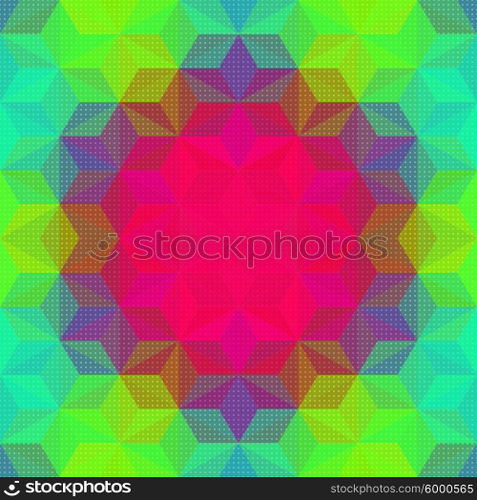 Vector Abstract Modern Psychedelic Pattern