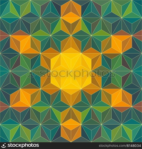 Vector Abstract Modern Psychedelic Pattern