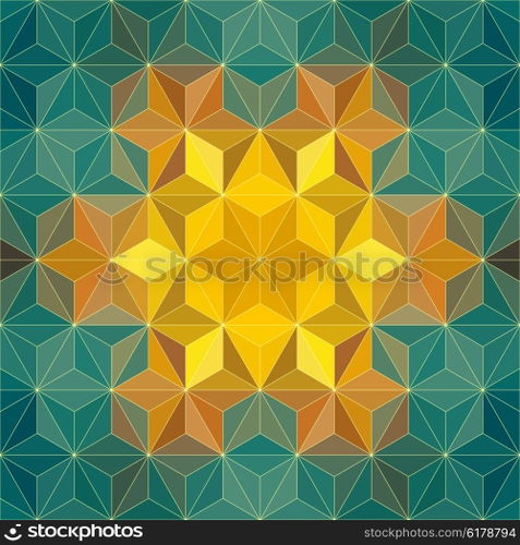 Vector Abstract Modern Psychedelic Pattern