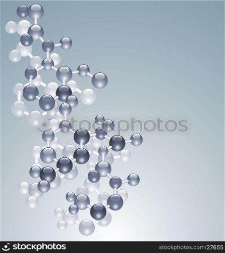 vector abstract molecule background