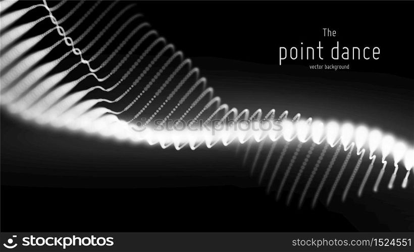 Vector abstract monochrome particle wave, points array, shallow depth of field. Futuristic illustration. Technology digital splash, data points explosion. Point dance waveform. Cyber UI, HUD element. Vector abstract monochrome particle wave, points array, shallow depth of field. Futuristic illustration. Technology digital splash, data points explosion. Point dance waveform. Cyber UI, HUD element.