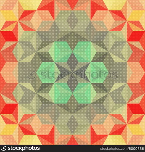 Vector Abstract Mosaic Pattern or Background