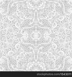 Vector abstract nature hand drawn line art seamless pattern. Vector nature hand drawn line art seamless pattern
