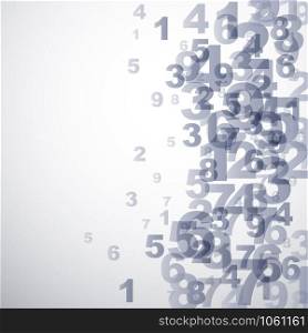 Vector Abstract numbers background