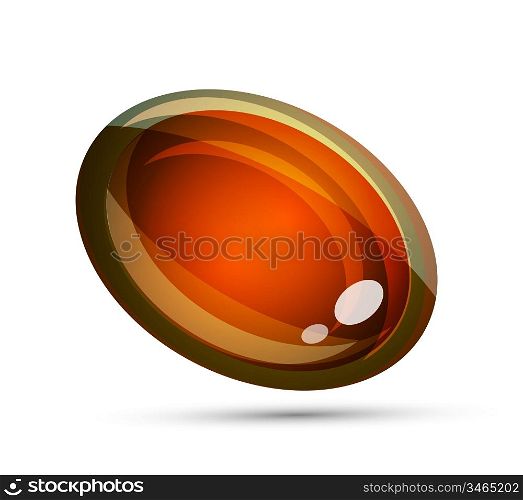 Vector abstract orange bubble shape background