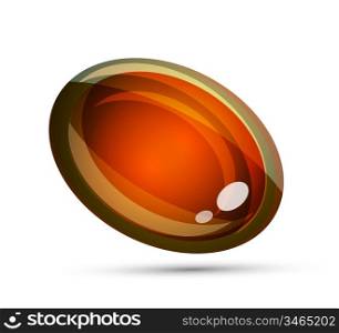 Vector abstract orange bubble shape background