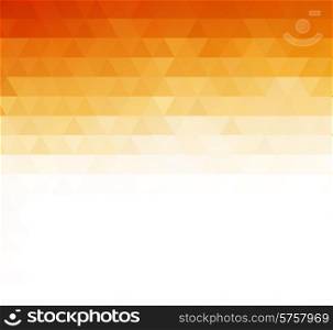 Vector Abstract orange geometric technology background with triangle