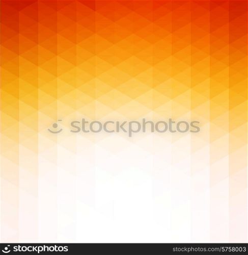Vector Abstract orange geometric technology background with triangle