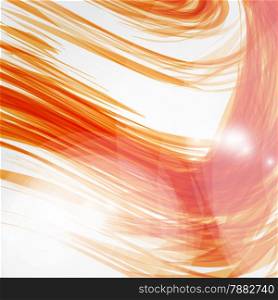 Vector abstract orange wave. Banner, flyer or Logo design template .