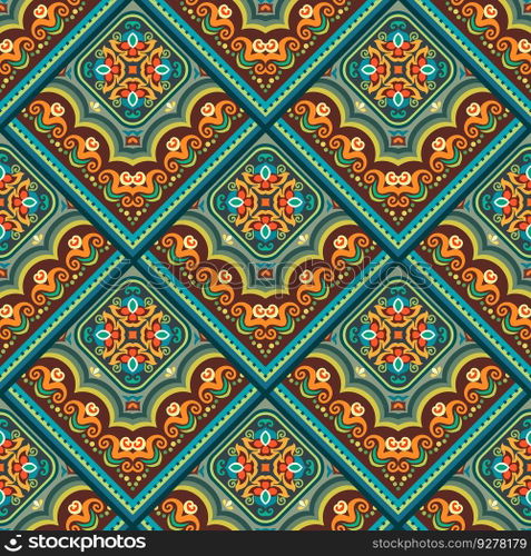 Vector abstract patch pattern. Mosaic tile background