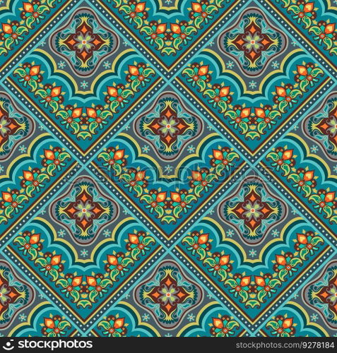 Vector abstract patch pattern. Mosaic tile background