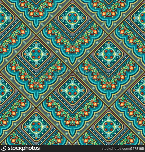 Vector abstract patch pattern. Mosaic tile background