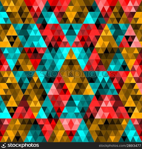 Vector Abstract Pixel Triangle Pattern