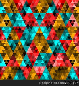 Vector Abstract Pixel Triangle Pattern