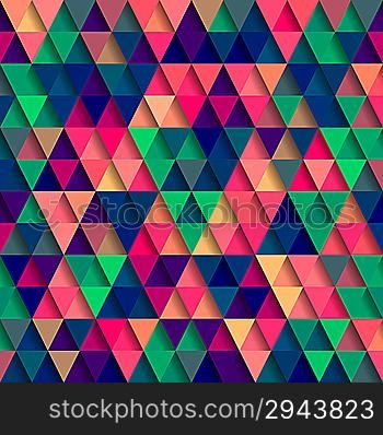 Vector Abstract Pixel Triangle Pattern