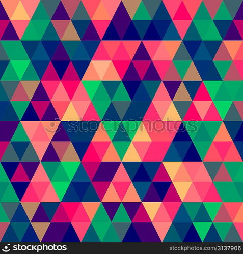 Vector Abstract Pixel Triangle Pattern