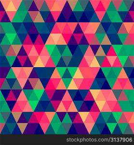 Vector Abstract Pixel Triangle Pattern