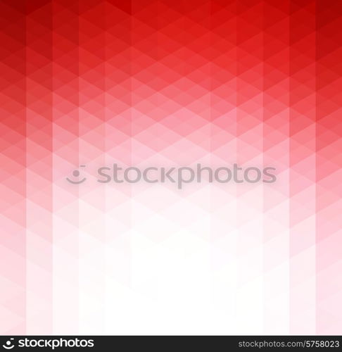 Vector Abstract red geometric technology background with triangle