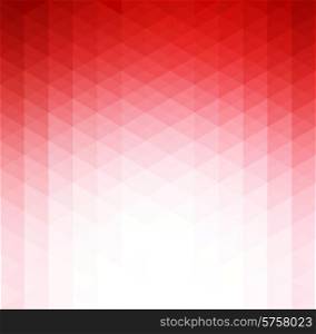 Vector Abstract red geometric technology background with triangle