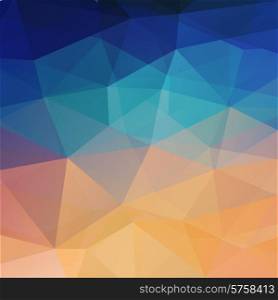 Vector Abstract retro color low poly background