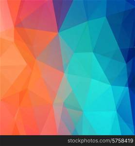 Vector Abstract retro color low poly background . Abstract retro low poly background
